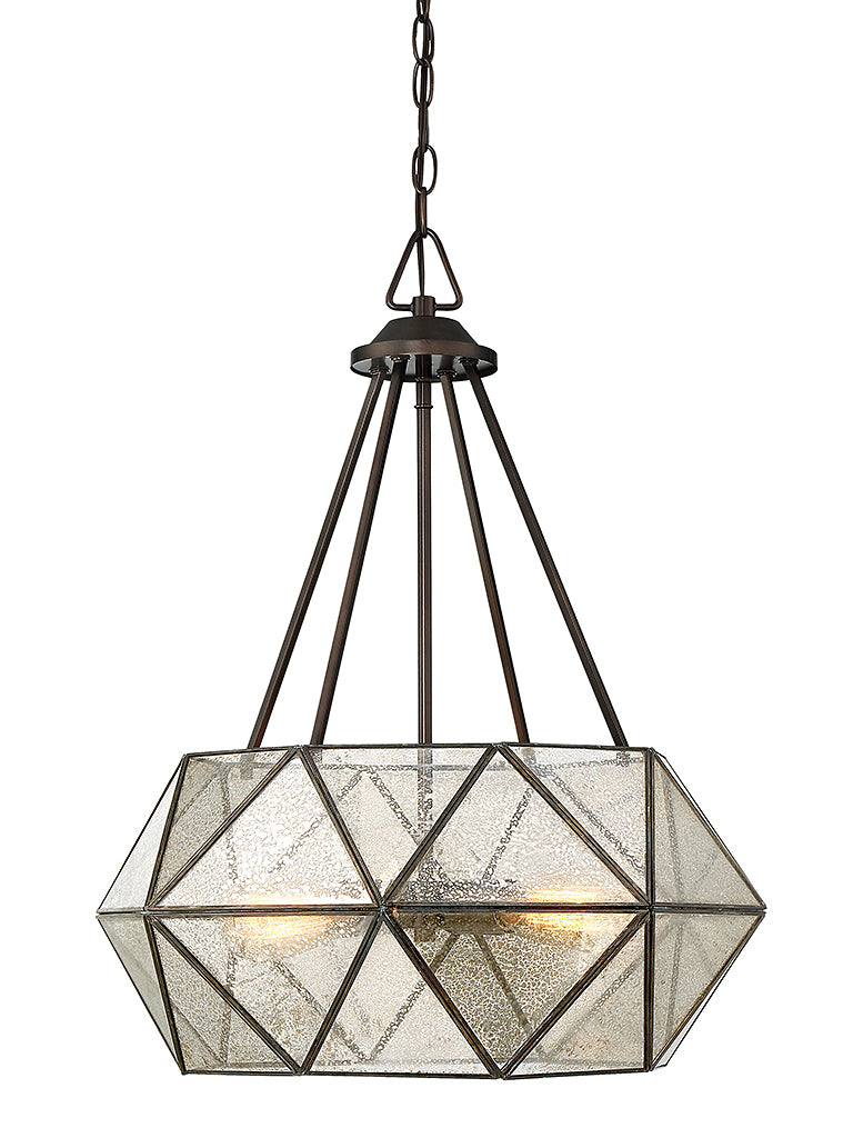 Savoy House 7-9008-4-28 Four Light Pendant, Oiled Burnished Bronze