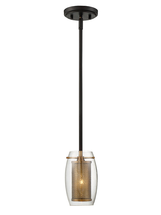 Savoy House 7-9064-1-95 One Light Pendant, Warm Brass with Bronze