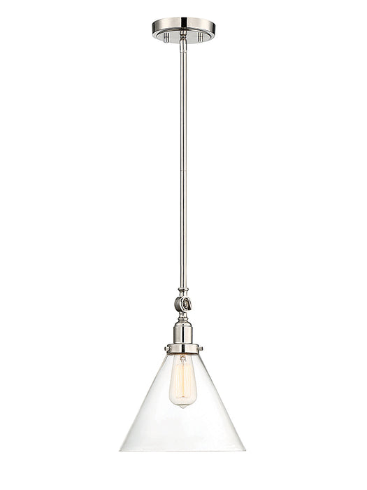 Savoy House 7-9132-1-109 One Light Pendant, Polished Nickel