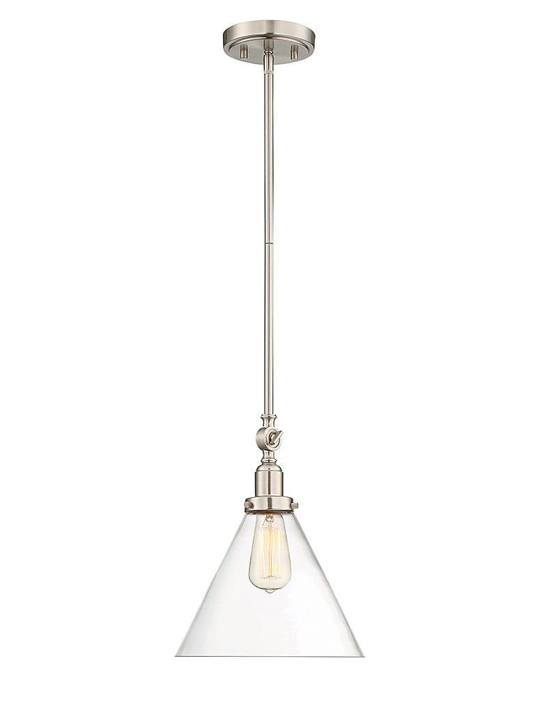 Savoy House 7-9132-1-SN One Light Pendant, Satin Nickel