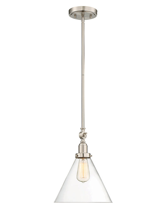 Savoy House 7-9132-1-SN One Light Pendant, Satin Nickel