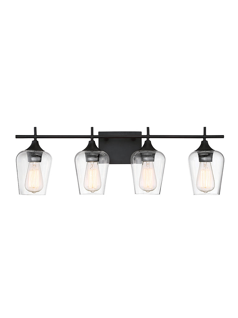 Savoy House 8-4030-4-13 Four Light Bath Bar, English Bronze