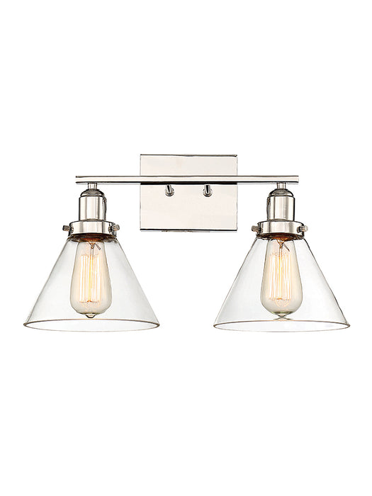 Savoy House 8-9130-2-109 Two Light Bath Bar, Polished Nickel