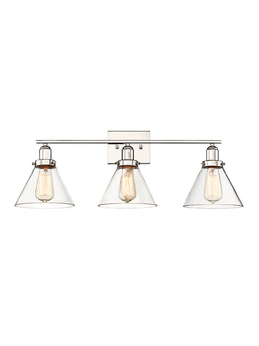Savoy House 8-9130-3-109 Three Light Bath Bar, Polished Nickel