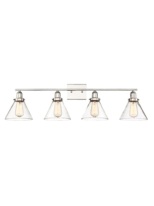 Savoy House 8-9130-4-109 Four Light Bath Bar, Polished Nickel