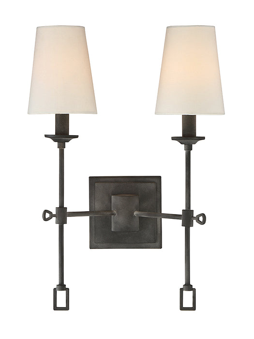 Savoy House 9-9004-2-88 Two Light Wall Sconce, Oxidized Black