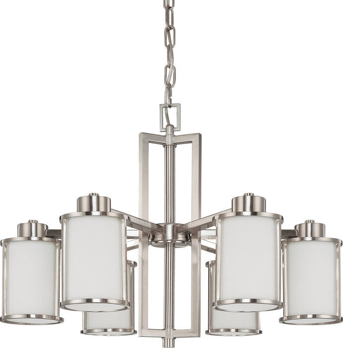 Nuvo Lighting 60-2853 Six Light Chandelier, Brushed Nickel