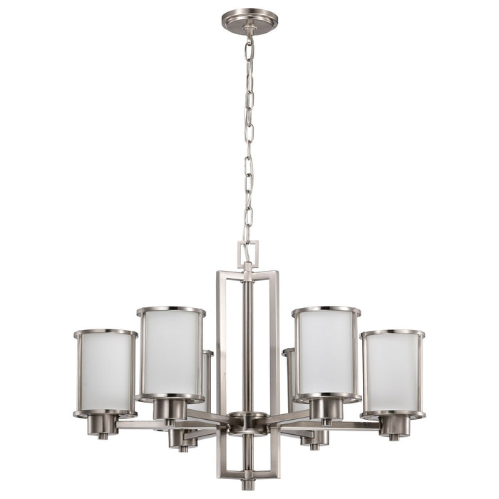 Nuvo Lighting 60-2853 Six Light Chandelier, Brushed Nickel