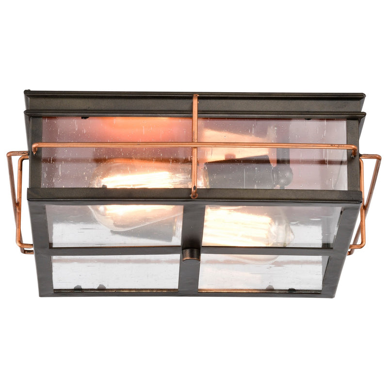 Nuvo Lighting 60-5834 Two Light Flush Mount, Bronze / Copper