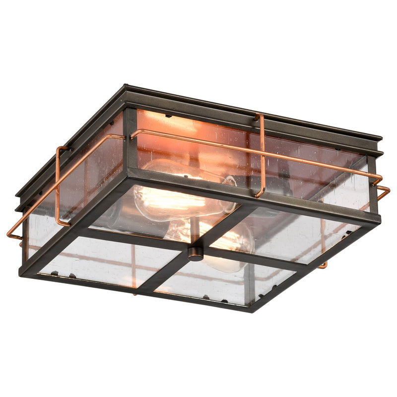 Nuvo Lighting 60-5834 Two Light Flush Mount, Bronze / Copper