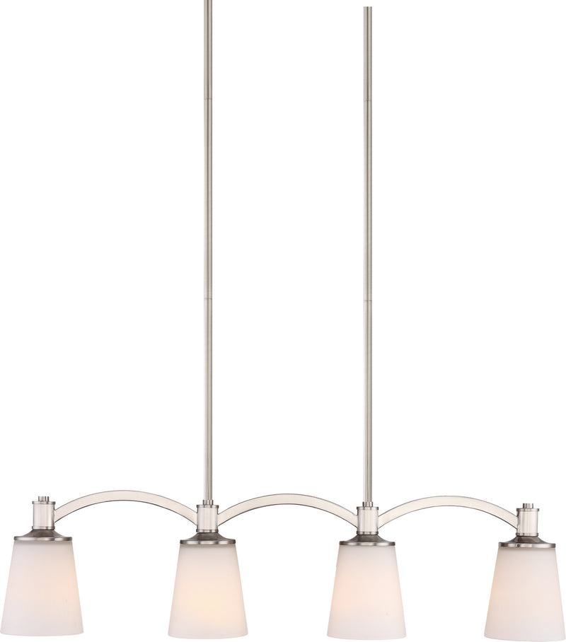 Nuvo Lighting 60-5875 Four Light Trestle, Brushed Nickel