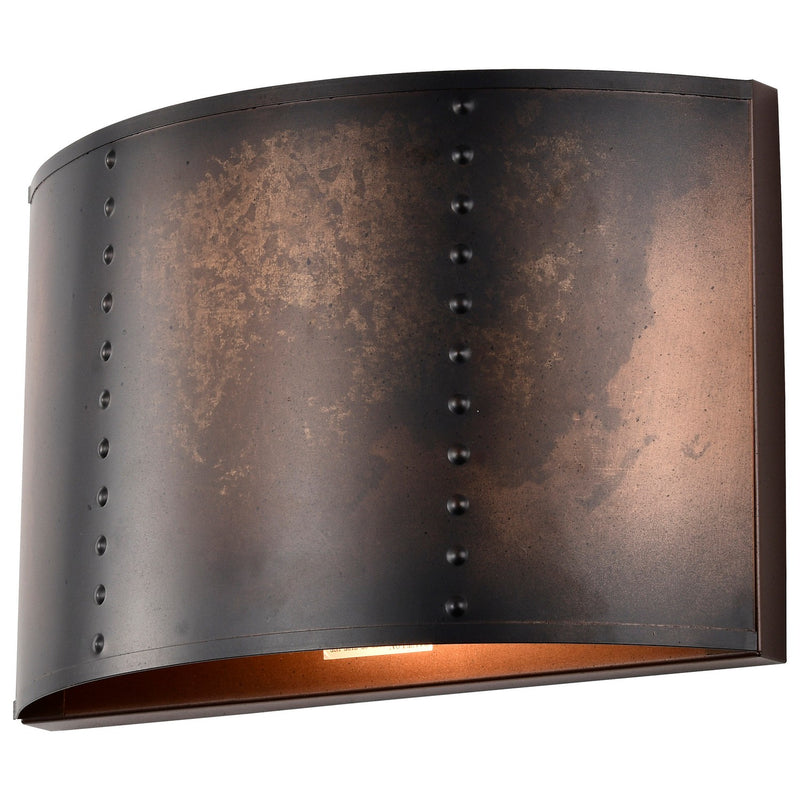 Nuvo Lighting 60-5891 One Light Wall Sconce, Weathered Brass