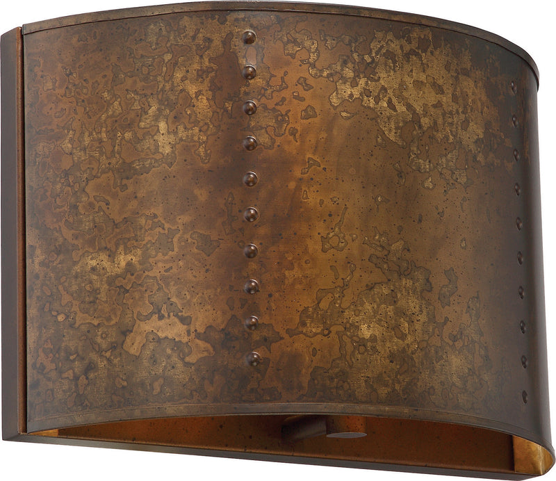 Nuvo Lighting 60-5891 One Light Wall Sconce, Weathered Brass