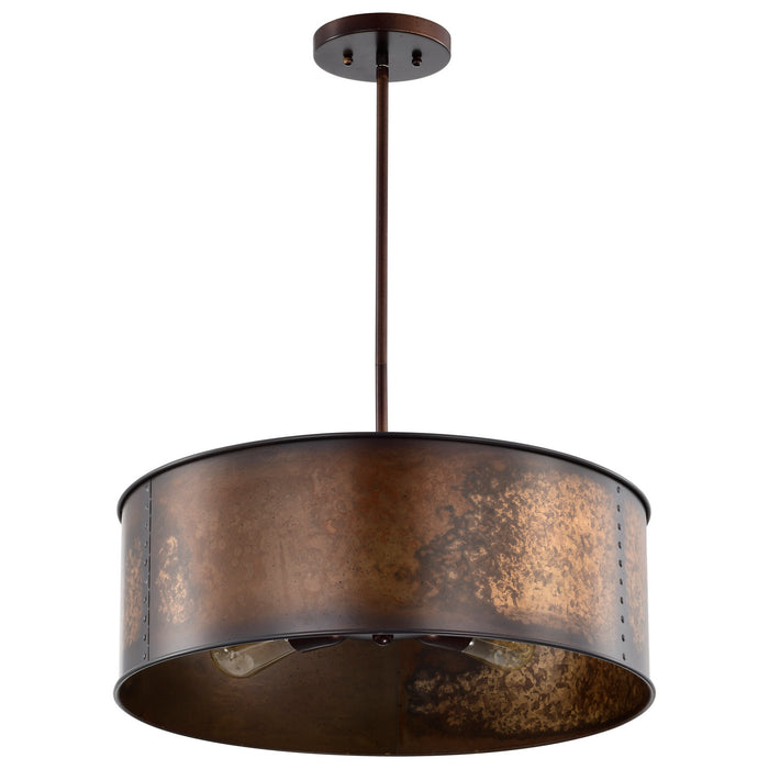 Nuvo Lighting 60-5894 Four Light Pendant, Weathered Brass