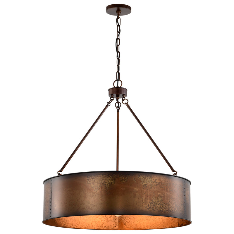 Nuvo Lighting 60-5895 Five Light Pendant, Weathered Brass