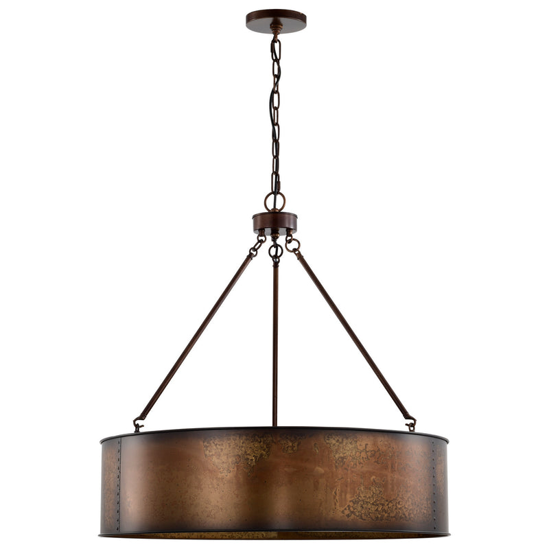 Nuvo Lighting 60-5895 Five Light Pendant, Weathered Brass