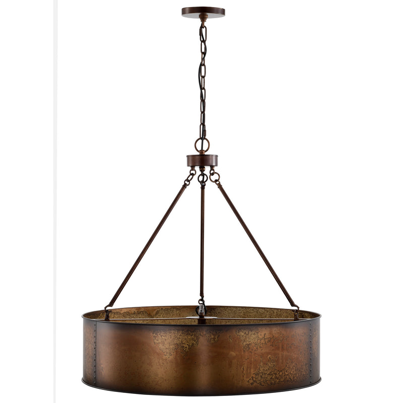 Nuvo Lighting 60-5895 Five Light Pendant, Weathered Brass
