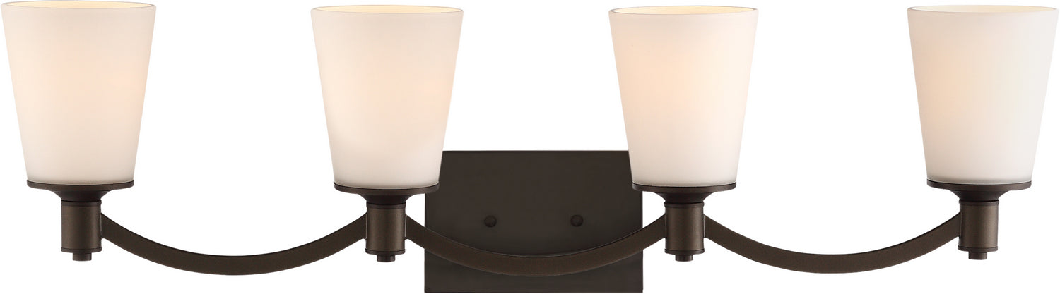 Nuvo Lighting 60-5974 Four Light Vanity, Forest Bronze