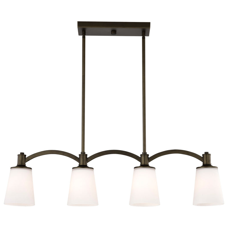 Nuvo Lighting 60-5975 Four Light Trestle, Forest Bronze