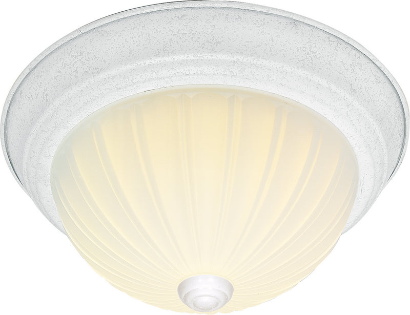 Nuvo Lighting SF76-125 Two Light Flush Mount, Textured White