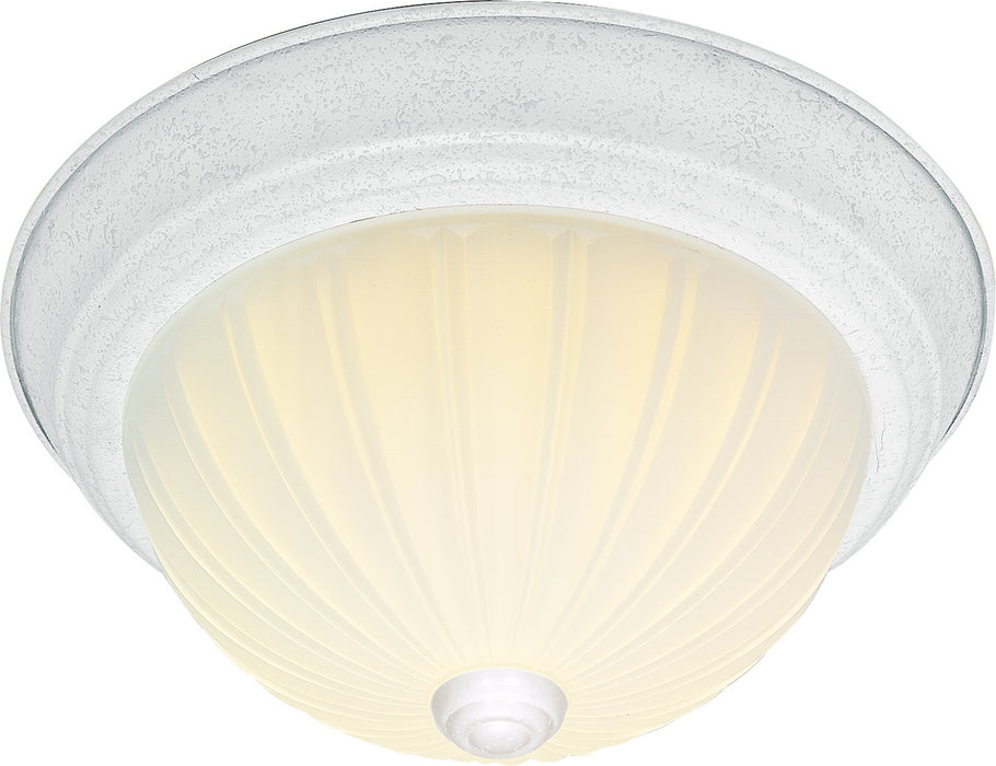 Nuvo Lighting SF76-125 Two Light Flush Mount, Textured White