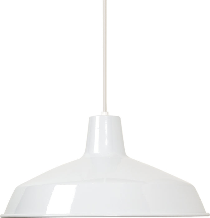 Nuvo Lighting SF76-283 One Light Pendant, White / White Interior