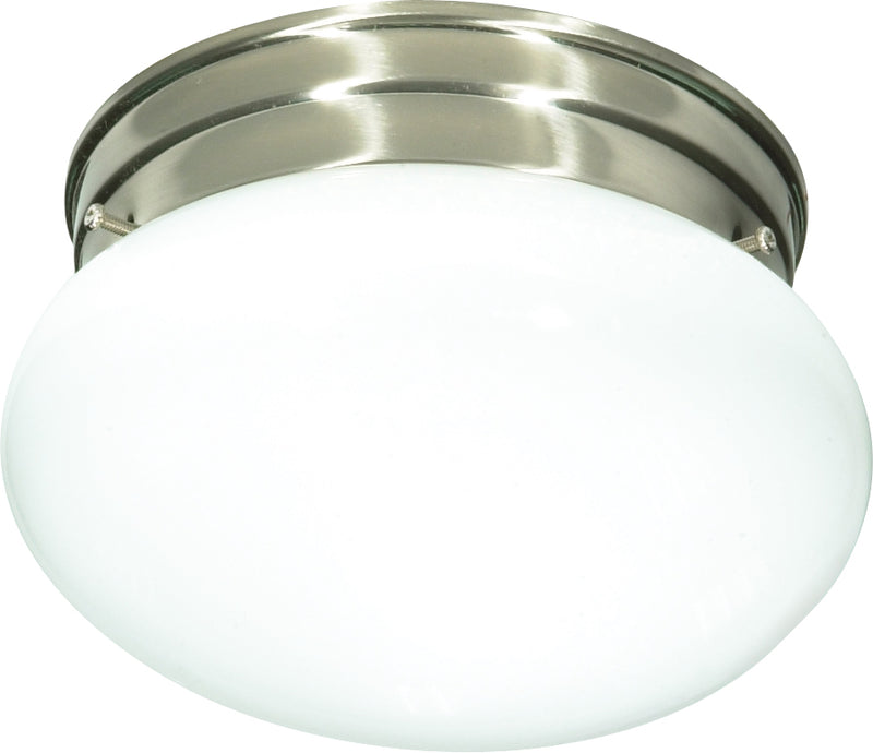 Nuvo Lighting SF76-601 One Light Flush Mount, Brushed Nickel