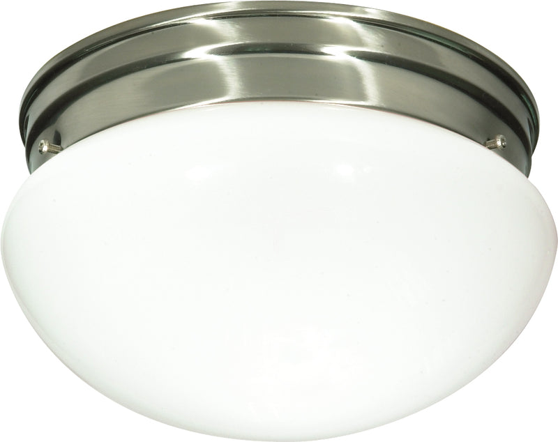 Nuvo Lighting SF76-603 Two Light Flush Mount, Brushed Nickel
