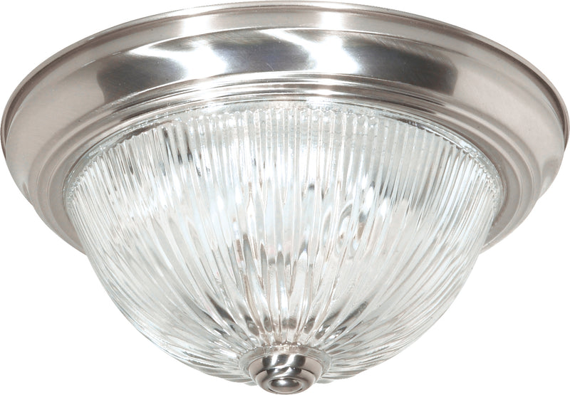 Nuvo Lighting SF76-610 Two Light Flush Mount, Brushed Nickel