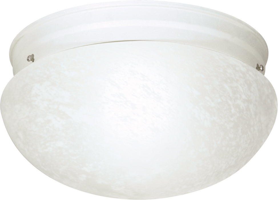 Nuvo Lighting SF76-614 Two Light Flush Mount, Textured White