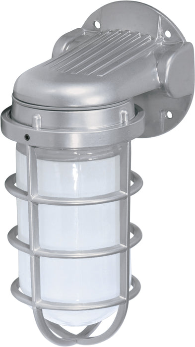 Nuvo Lighting SF76-620 One Light Wall Lantern, Metallic Silver
