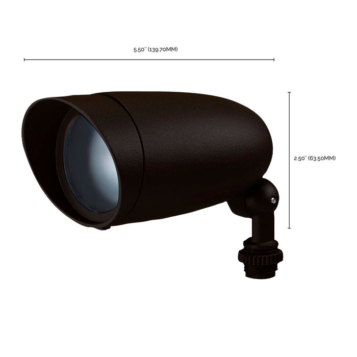 Nuvo Lighting SF76-645 One Light Floodlight, Dark Bronze