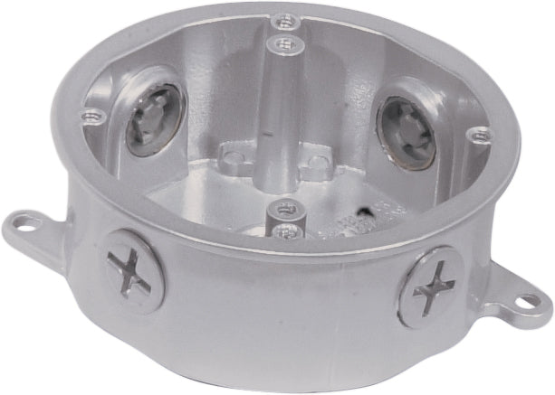 Nuvo Lighting SF76-651 Die Cast Junction Box, Metallic Silver