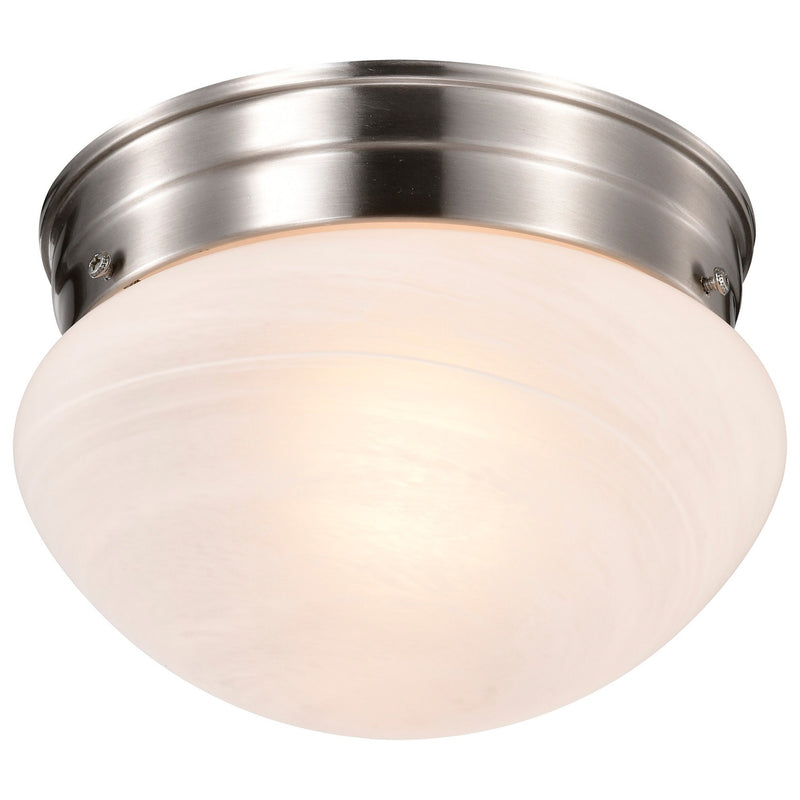 Nuvo Lighting SF76-671 One Light Flush Mount, Brushed Nickel