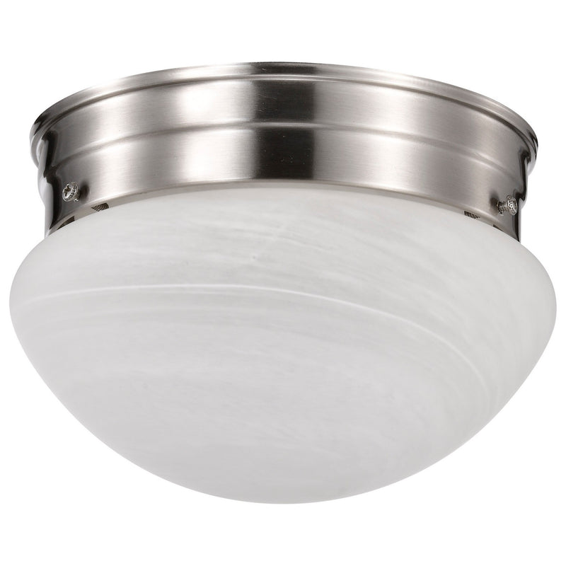 Nuvo Lighting SF76-671 One Light Flush Mount, Brushed Nickel