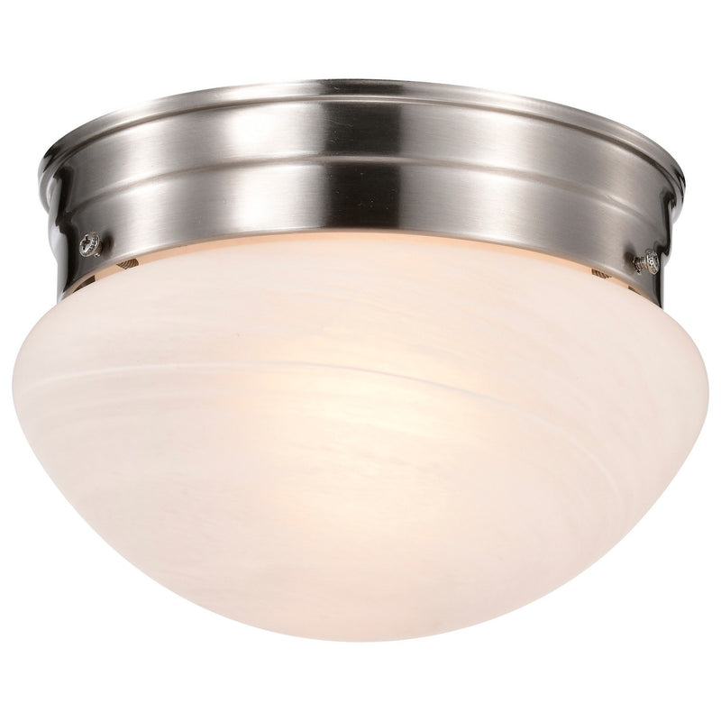 Nuvo Lighting SF76-671 One Light Flush Mount, Brushed Nickel