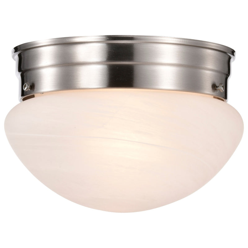 Nuvo Lighting SF76-671 One Light Flush Mount, Brushed Nickel