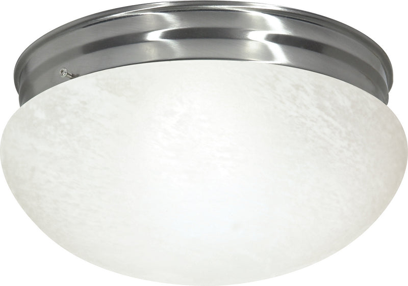 Nuvo Lighting SF76-677 Two Light Flush Mount, Brushed Nickel