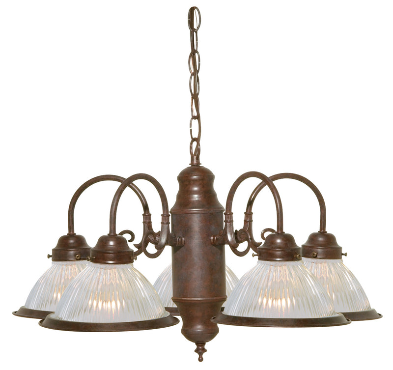 Nuvo Lighting SF76-694 Five Light Chandelier, Old Bronze