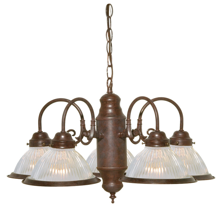 Nuvo Lighting SF76-694 Five Light Chandelier, Old Bronze