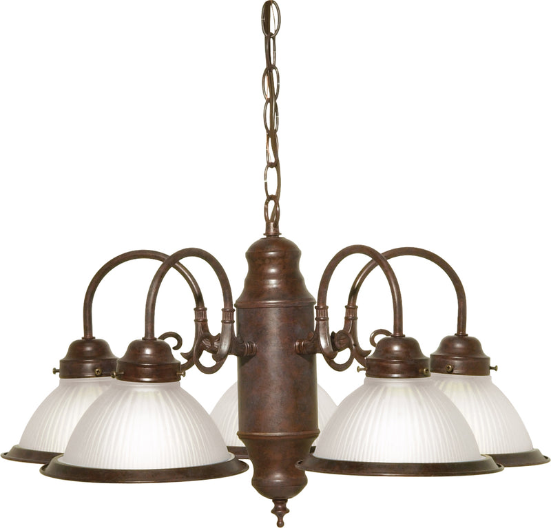 Nuvo Lighting SF76-694 Five Light Chandelier, Old Bronze