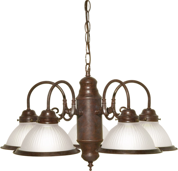 Nuvo Lighting SF76-694 Five Light Chandelier, Old Bronze