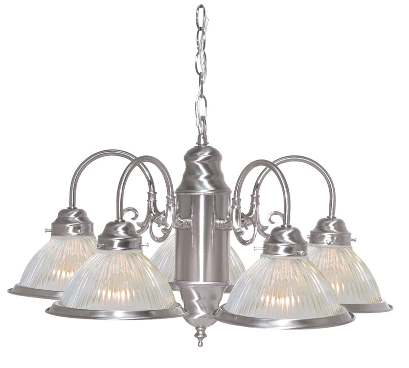Nuvo Lighting SF76-695 Five Light Chandelier, Brushed Nickel