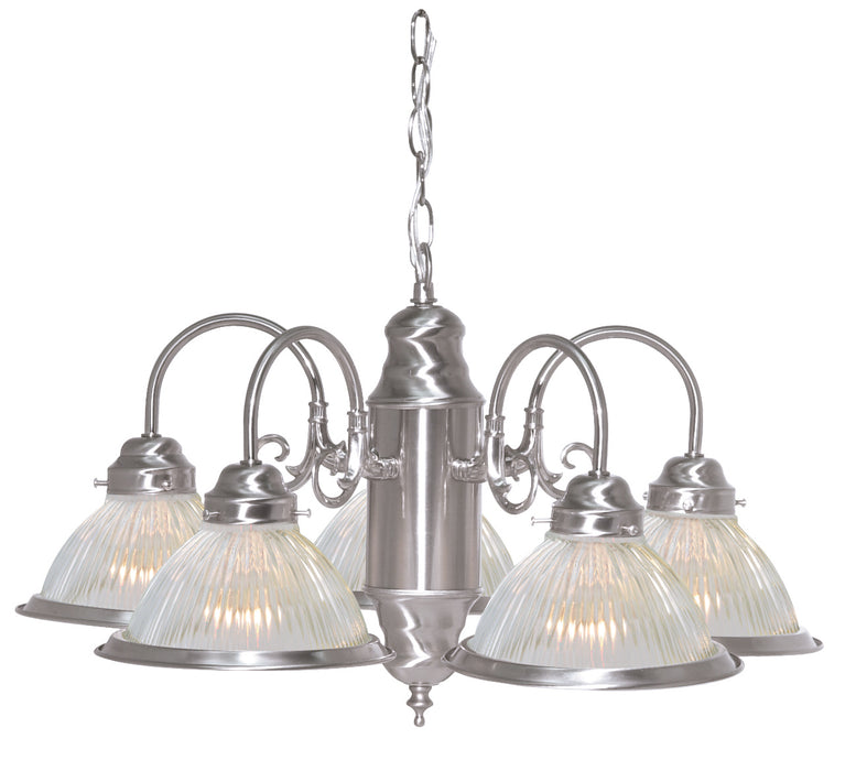 Nuvo Lighting SF76-695 Five Light Chandelier, Brushed Nickel