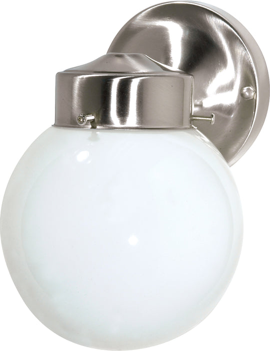 Nuvo Lighting SF76-705 One Light Wall Lantern, Brushed Nickel