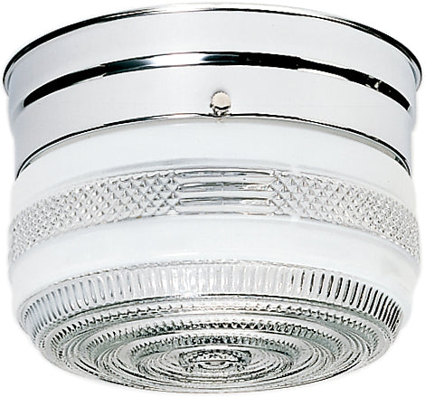 Nuvo Lighting SF77-100 One Light Flush Mount, Polished Chrome