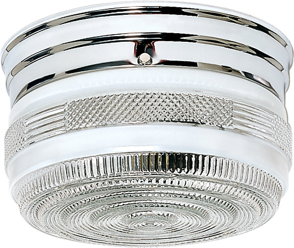 Nuvo Lighting SF77-101 Two Light Flush Mount, Polished Chrome