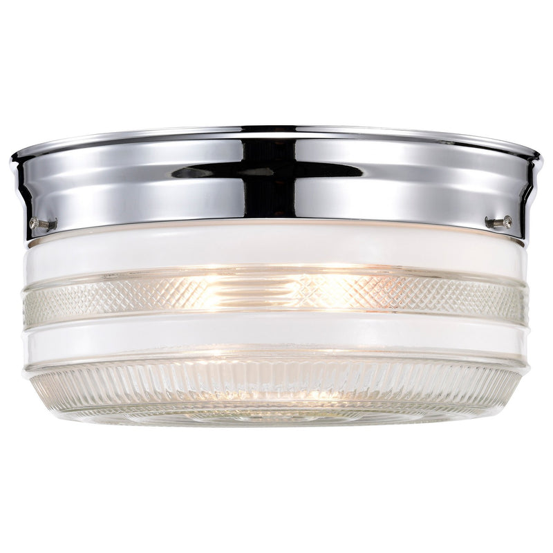 Nuvo Lighting SF77-102 Two Light Flush Mount, Polished Chrome