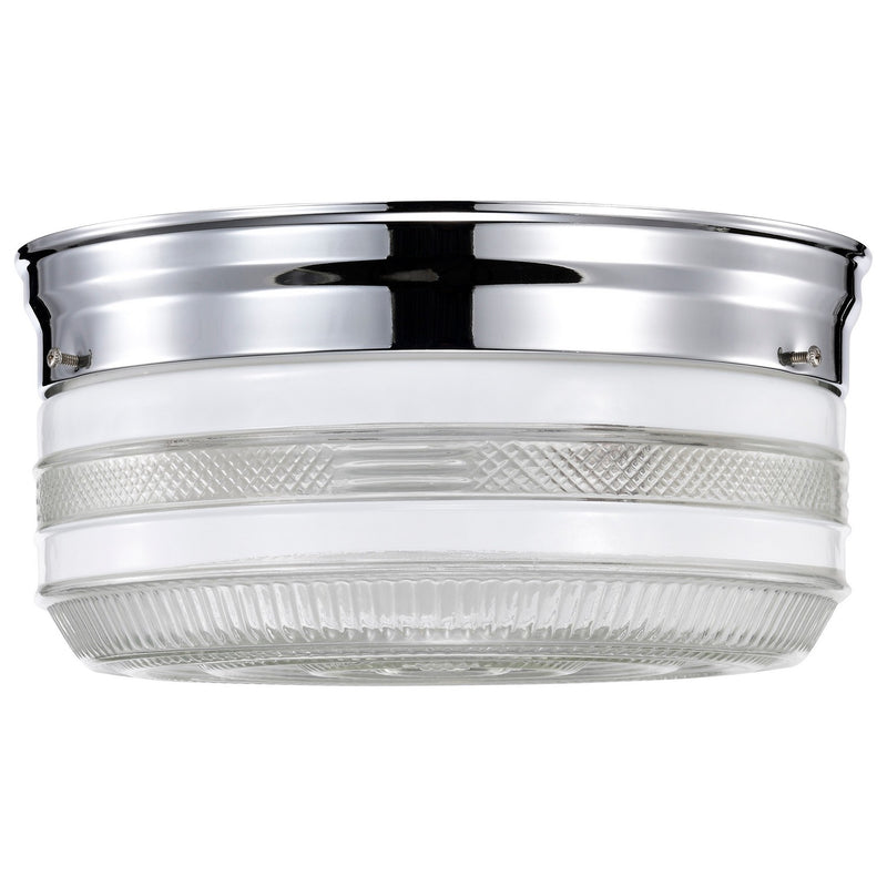 Nuvo Lighting SF77-102 Two Light Flush Mount, Polished Chrome