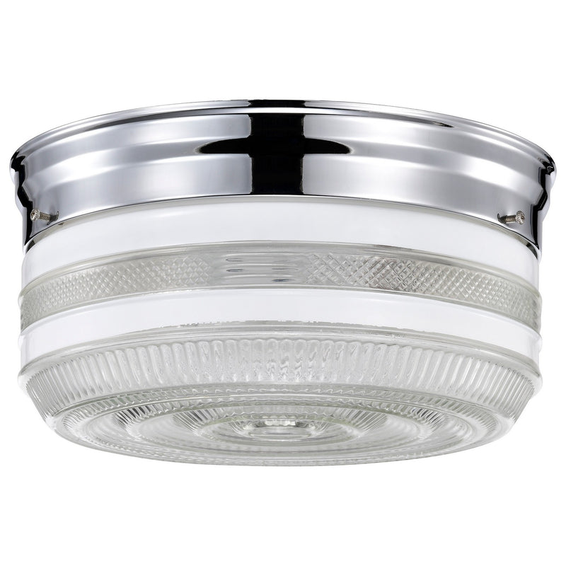 Nuvo Lighting SF77-102 Two Light Flush Mount, Polished Chrome